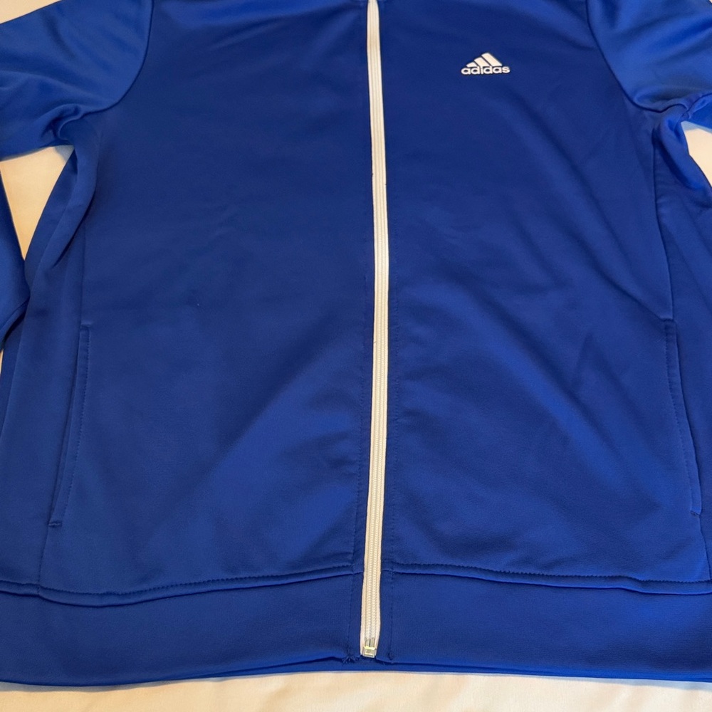 Adidas Golf Royal Blue Zip-Up Jacket - Picture 4 of 6